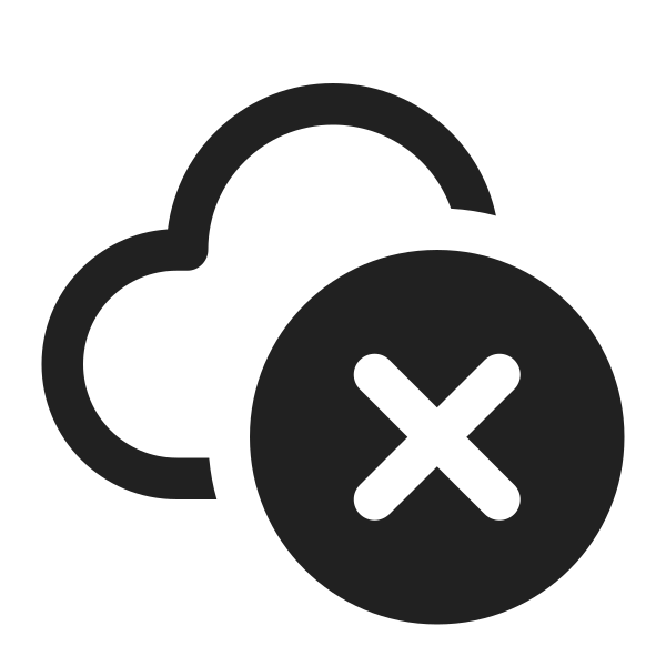 Ic Fluent Cloud Dismiss 16 Regular
