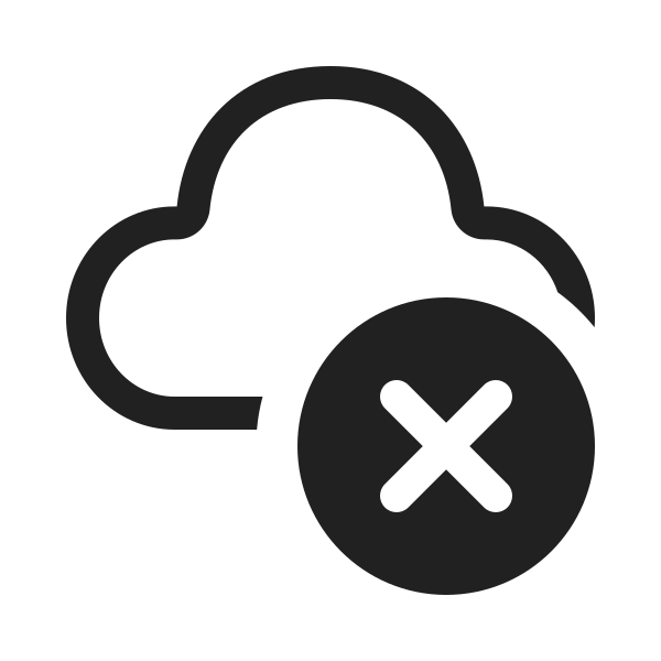 Ic Fluent Cloud Dismiss 20 Regular