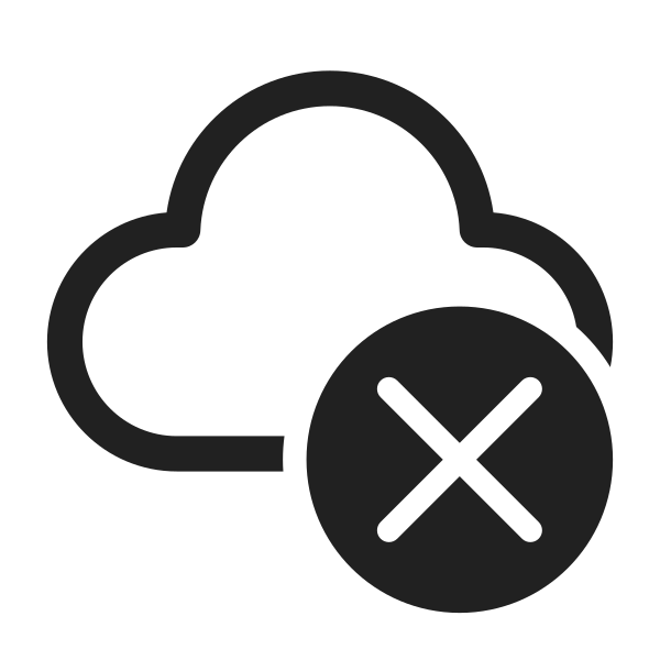 Ic Fluent Cloud Dismiss 28 Regular