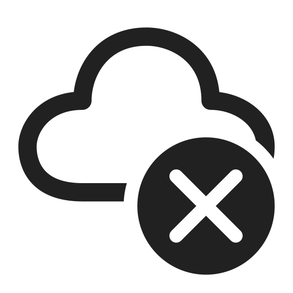 Ic Fluent Cloud Dismiss 32 Regular