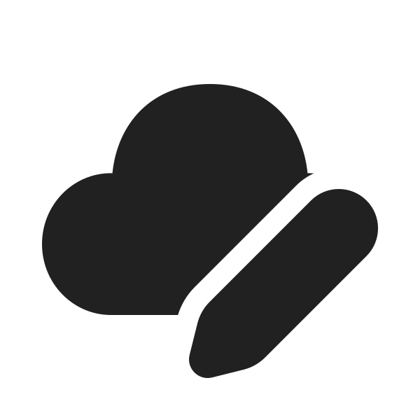 Ic Fluent Cloud Edit 20 Filled