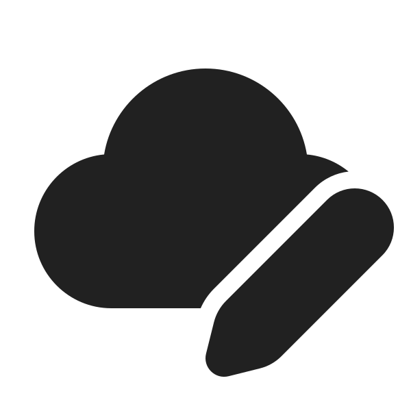 Ic Fluent Cloud Edit 24 Filled