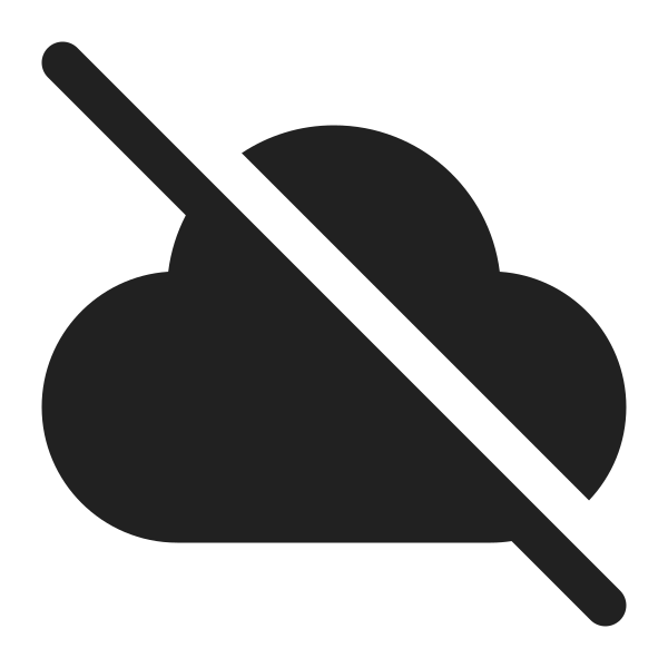 Ic Fluent Cloud Off 16 Filled