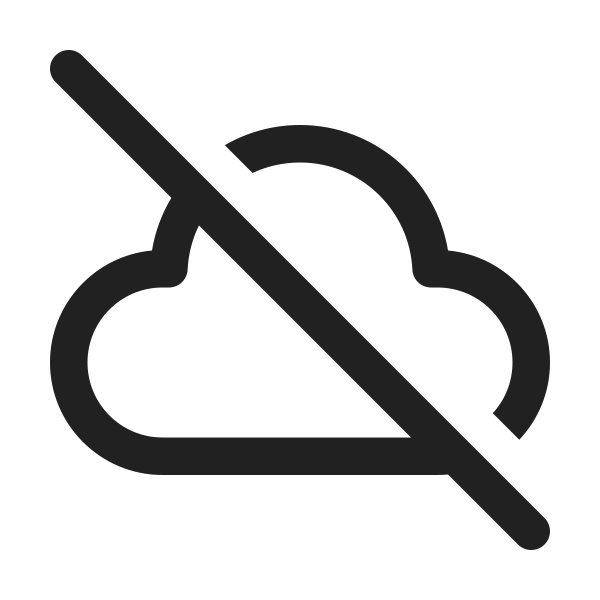 Ic Fluent Cloud Off 24 Regular
