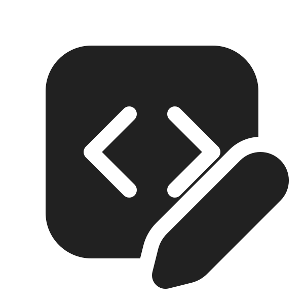 Ic Fluent Code Block Edit 20 Filled