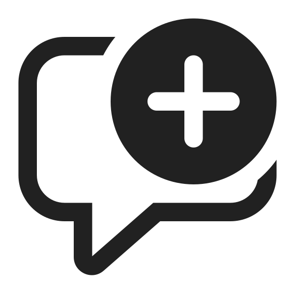 Ic Fluent Comment Add 16 Regular