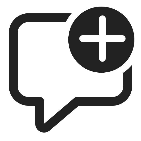 Ic Fluent Comment Add 32 Regular