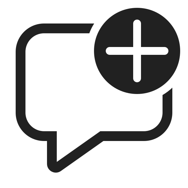 Ic Fluent Comment Add 48 Regular