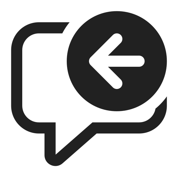 Ic Fluent Comment Arrow Left 16 Regular