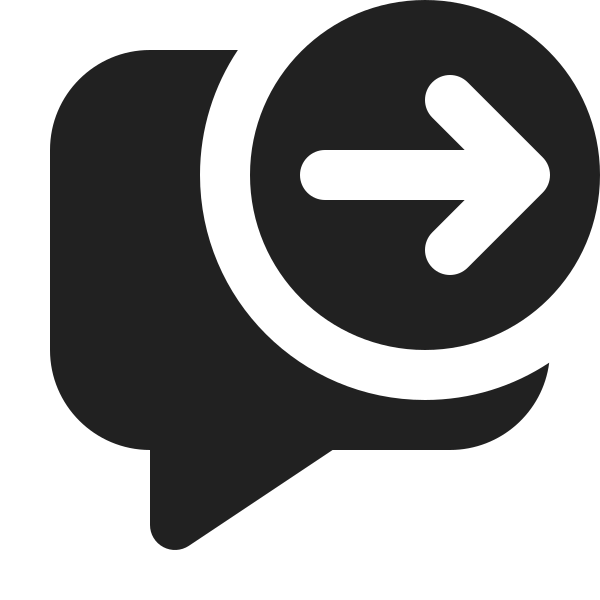 Ic Fluent Comment Arrow Right 12 Filled
