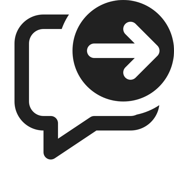 Ic Fluent Comment Arrow Right 12 Regular