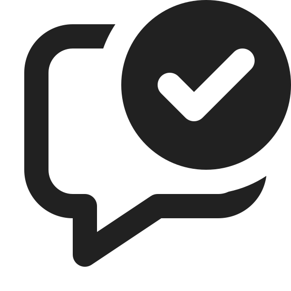 Ic Fluent Comment Checkmark 12 Regular