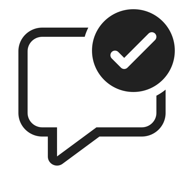 Ic Fluent Comment Checkmark 20 Regular