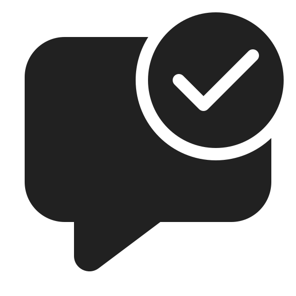 Ic Fluent Comment Checkmark 24 Filled