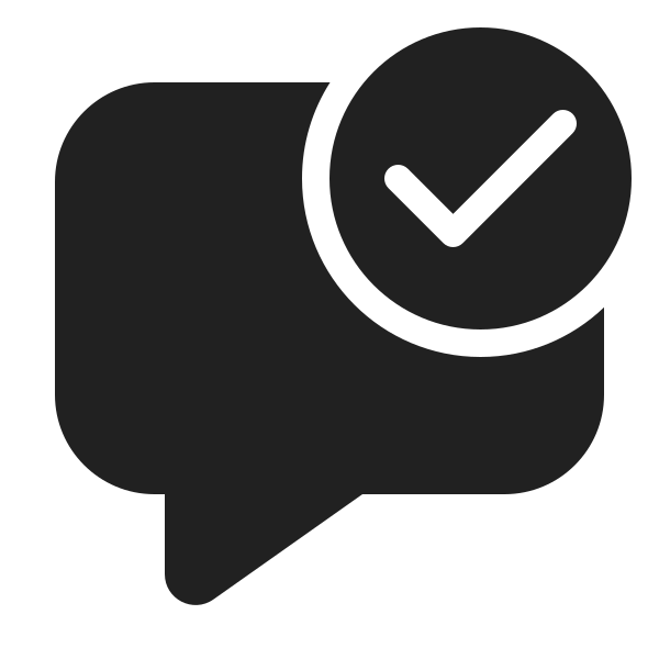 Ic Fluent Comment Checkmark 48 Filled