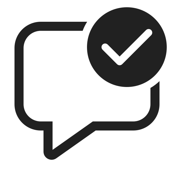 Ic Fluent Comment Checkmark 48 Regular