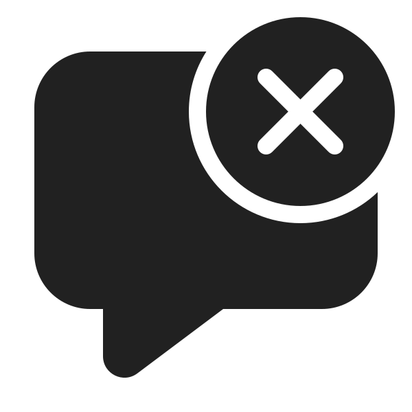 Ic Fluent Comment Dismiss 24 Filled