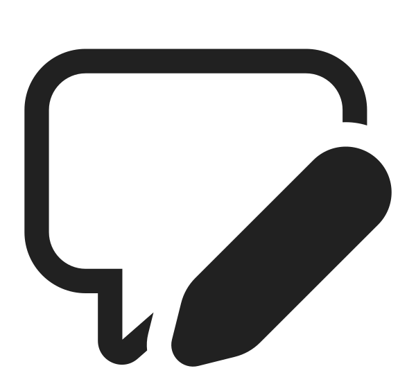 Ic Fluent Comment Edit 16 Regular