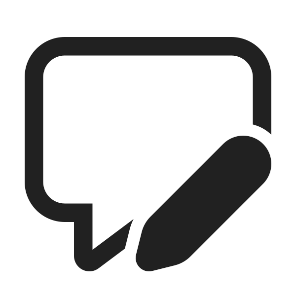 Ic Fluent Comment Edit 24 Regular