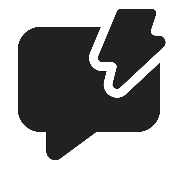 Ic Fluent Comment Lightning 20 Filled