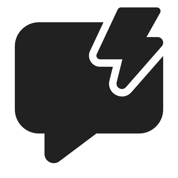 Ic Fluent Comment Lightning 24 Filled