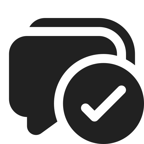 Ic Fluent Comment Multiple Checkmark 16 Filled