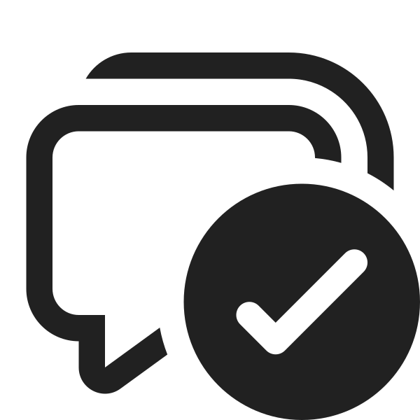 Ic Fluent Comment Multiple Checkmark 16 Regular