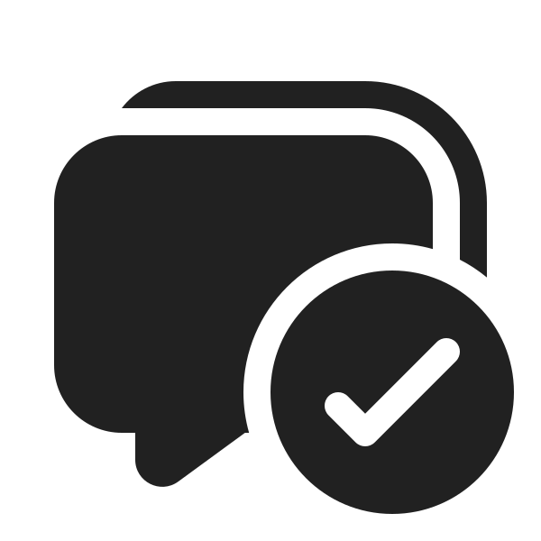 Ic Fluent Comment Multiple Checkmark 20 Filled