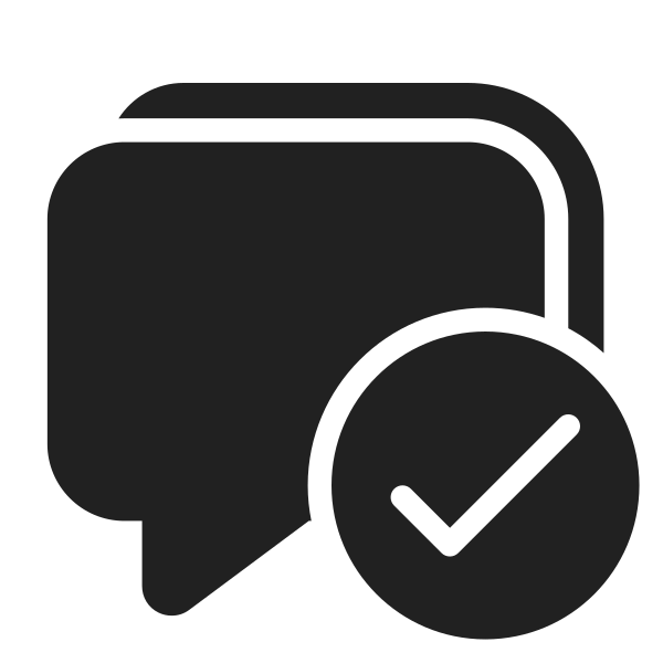 Ic Fluent Comment Multiple Checkmark 28 Filled