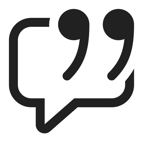 Ic Fluent Comment Quote 16 Regular