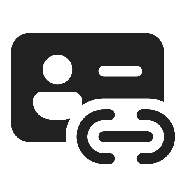 Ic Fluent Contact Card Link 16 Filled