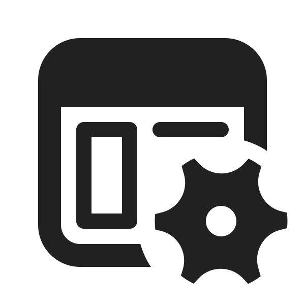 Ic Fluent Content Settings 20 Filled