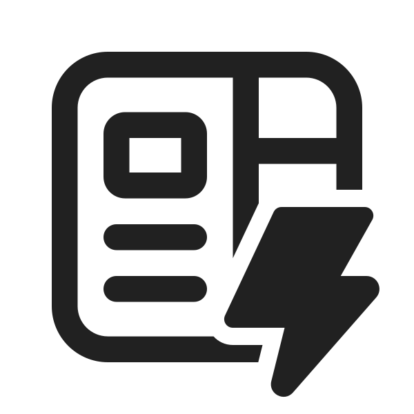 Ic Fluent Content View Gallery Lightning 24 Regular