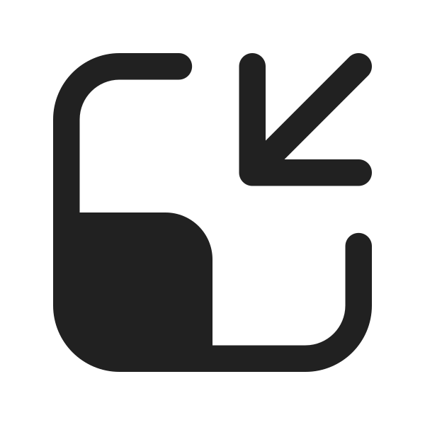 Ic Fluent Contract Down Left 16 Filled