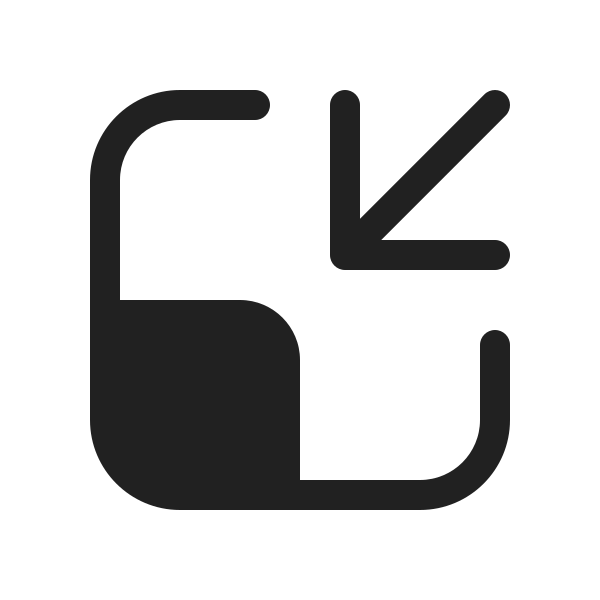 Ic Fluent Contract Down Left 20 Filled
