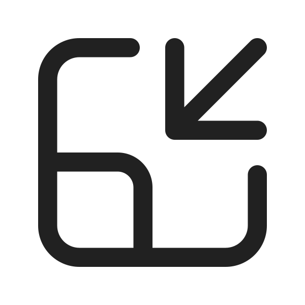 Ic Fluent Contract Down Left 24 Regular
