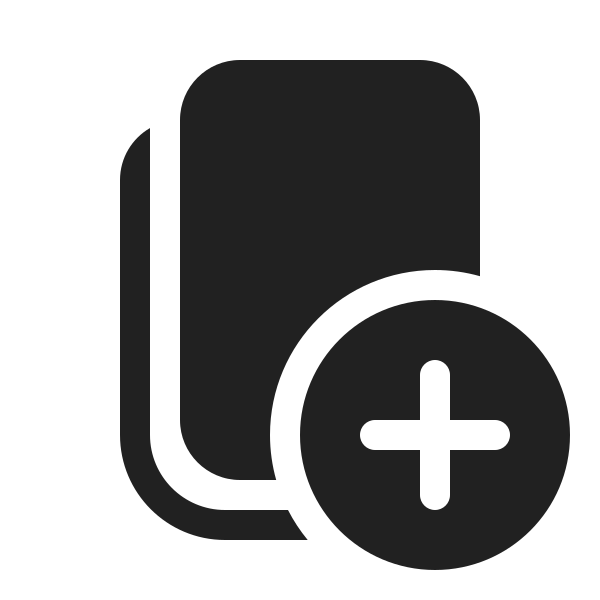 Ic Fluent Copy Add 20 Filled