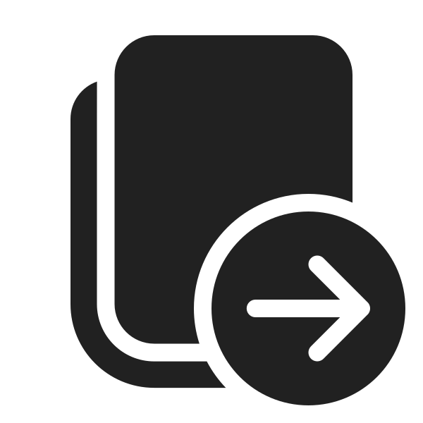 Ic Fluent Copy Arrow Right 24 Filled