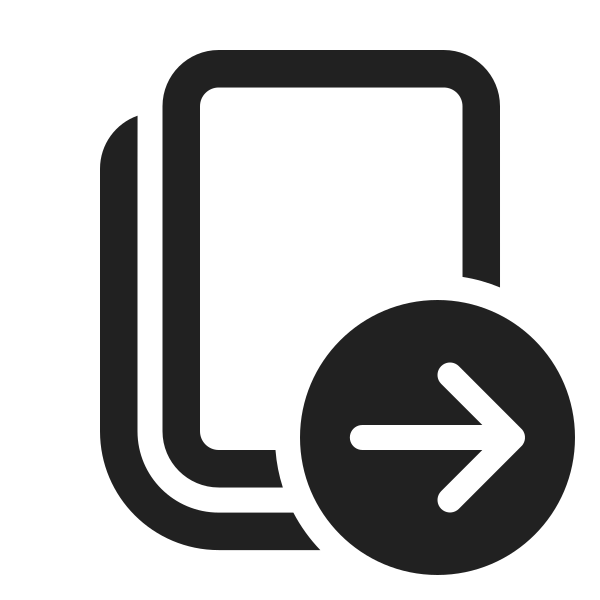Ic Fluent Copy Arrow Right 24 Regular