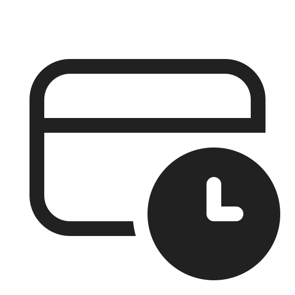 Ic Fluent Credit Card Clock 20 Regular