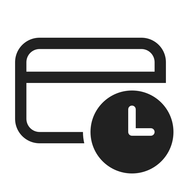 Ic Fluent Credit Card Clock 24 Regular