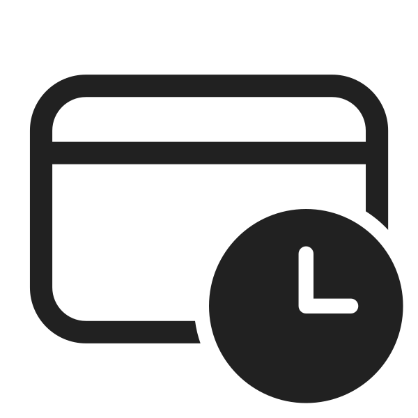 Ic Fluent Credit Card Clock 28 Regular