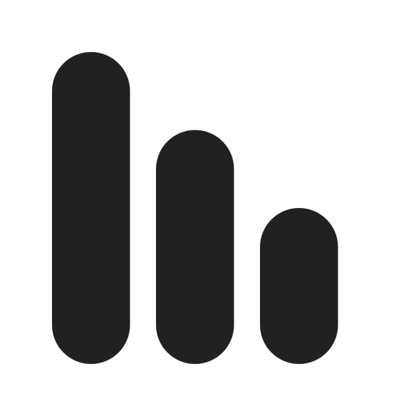 Ic Fluent Data Bar Vertical 16 Filled