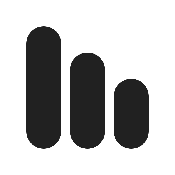 Ic Fluent Data Bar Vertical 20 Filled
