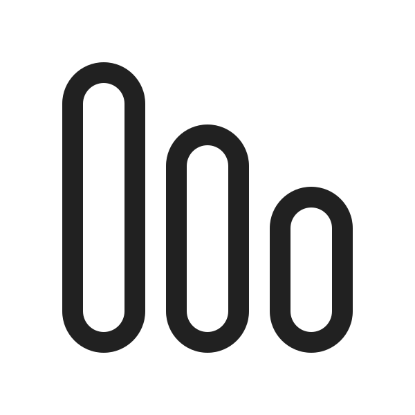 Ic Fluent Data Bar Vertical 20 Regular