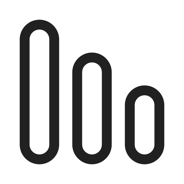Ic Fluent Data Bar Vertical 28 Regular