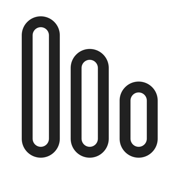 Ic Fluent Data Bar Vertical 32 Regular
