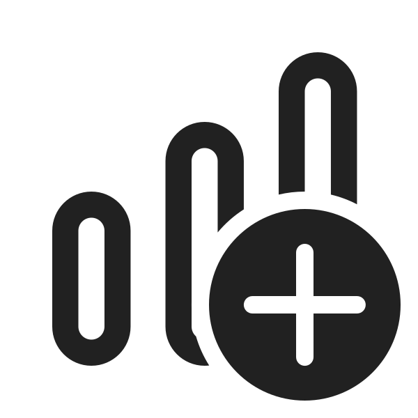 Ic Fluent Data Bar Vertical Add 24 Regular
