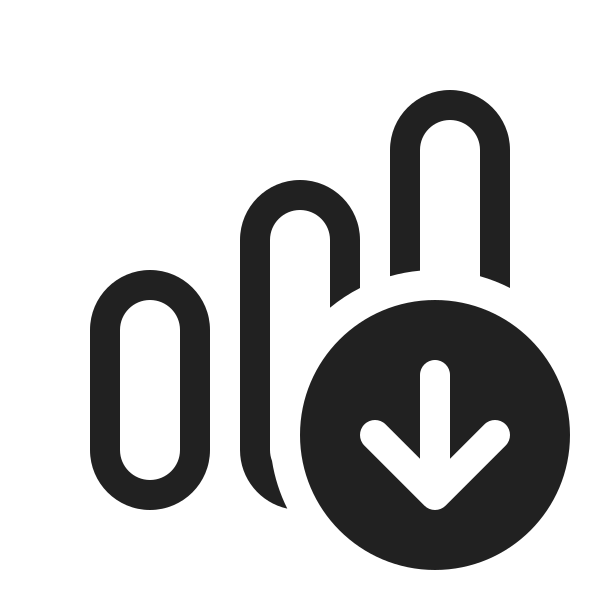 Ic Fluent Data Bar Vertical Arrow Down 20 Regular