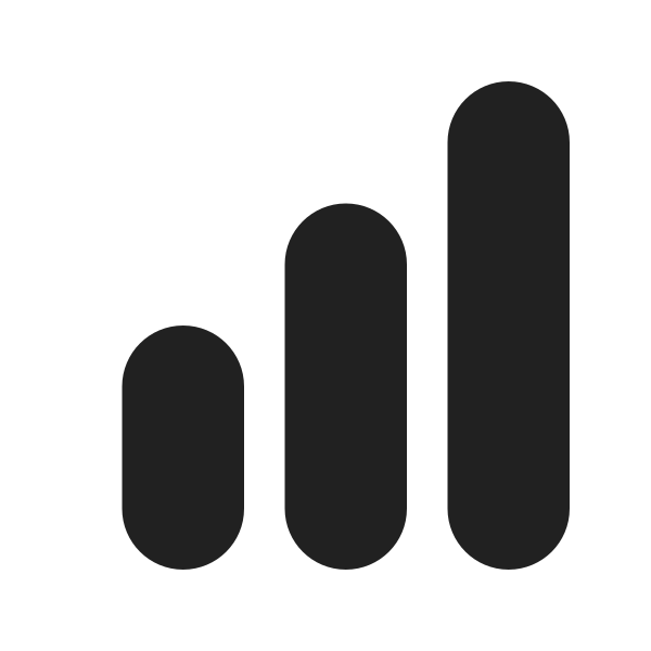 Ic Fluent Data Bar Vertical Ascending 16 Filled